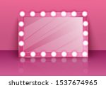 Pink Glossy Mirror With Makeup...