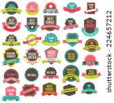 collection of labels and... | Shutterstock .eps vector #224657212