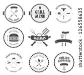 restaurant menu vintage design... | Shutterstock .eps vector #126558635