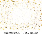 golden confetti | Shutterstock .eps vector #315940832