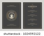 coffee shop logo and menu... | Shutterstock .eps vector #1024592122