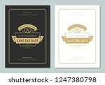 wedding invitations cards... | Shutterstock .eps vector #1247380798