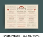 fast food restaurant menu... | Shutterstock .eps vector #1615076098