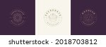 esoteric logos emblems design... | Shutterstock .eps vector #2018703812