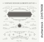 vintage vector ornaments... | Shutterstock .eps vector #224578408
