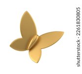 elegant golden butterfly...