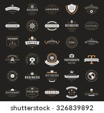 retro vintage logotypes or... | Shutterstock .eps vector #326839892
