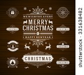 christmas decorations vector... | Shutterstock .eps vector #331638482