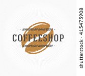 Coffee Shop Hand Drawn Logo...