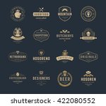 vintage logos design templates... | Shutterstock .eps vector #422080552