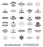 vintage logos design templates... | Shutterstock .eps vector #572432215