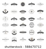 vintage logos design templates... | Shutterstock .eps vector #588670712
