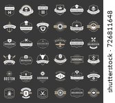 vintage logos design templates... | Shutterstock .eps vector #726811648