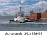 Small photo of PORTSMOUTH HAMPSHIRE UK - 22nd APRIL 2022. Serco tug SD Tempest entering Portsmouth harbour.