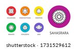 seven chakras symbols in... | Shutterstock .eps vector #1731529612