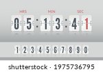 vintage flip clock time counter ... | Shutterstock .eps vector #1975736795