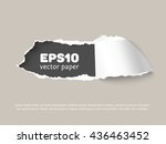 craft vector paper hole with... | Shutterstock .eps vector #436463452
