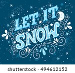 Let It Snow. Christmas Retro...