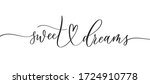 sweet dreams    typography... | Shutterstock .eps vector #1724910778