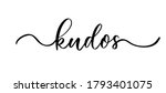 kudos   vector calligraphic... | Shutterstock .eps vector #1793401075
