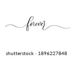 forever   handwritten... | Shutterstock .eps vector #1896227848