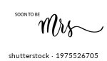 soon to be mrs. wavy elegant... | Shutterstock .eps vector #1975526705
