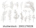 set of tree branches ... | Shutterstock .eps vector #2001178328