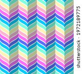 rainbow chevron pattern ... | Shutterstock .eps vector #1972189775