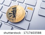 Bitcoin hodl concept. Toned soft focus picture. Conceptual image for worldwide cryptocurrency and digital payment system.