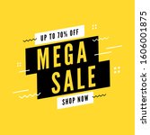mega sale special offer. end of ... | Shutterstock .eps vector #1606001875