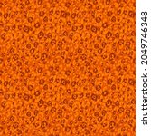 orange seamless pattern gold... | Shutterstock .eps vector #2049746348