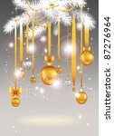 christmas light background with ... | Shutterstock .eps vector #87276964
