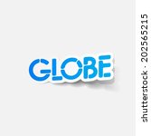 realistic design element  globe | Shutterstock .eps vector #202565215