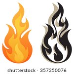 Flames Icon Vector Art & Graphics | freevector.com