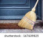 Old Broom At A Door