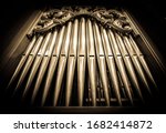 Historic Pipe Organ At A Church