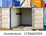 colorful cargo industry shipping container