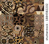 traditional african fabric and... | Shutterstock .eps vector #1884582232