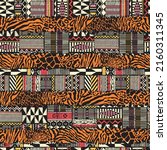 traditional african fabric and... | Shutterstock .eps vector #2160311345