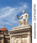 Small photo of Florence, Italy - August 25, 2014: The statue of Ludovico di Giovanni de Medici on the Piazza di San Lorenzo at historic center of Florence, Italy. Florence is a popular tourist destination of Europe.