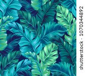 turquoise and green tropical... | Shutterstock .eps vector #1070344892