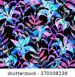 Lily Flower Pattern With Double ...