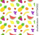 seamless vector pattern with... | Shutterstock .eps vector #357754502