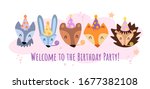 kids birthday invitation card... | Shutterstock .eps vector #1677382108