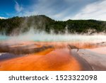 Landscape view of the hills at Prismatic Spring image - Free stock ...