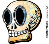 mexican skull | Shutterstock .eps vector #6611242