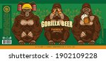beer label with three wise... | Shutterstock .eps vector #1902109228