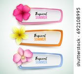 set of vector banners with... | Shutterstock .eps vector #692108995