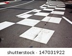 Car race asphalt and curb on Monaco Montecarlo Grand Prix street circuit