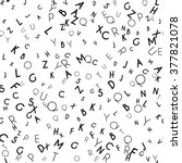 random letters seamless pattern.... | Shutterstock .eps vector #377821078
